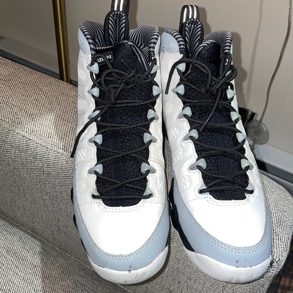 Air Jordan 9 Retro BG 'Barons' worn without box size 6GS easy to be cleaned